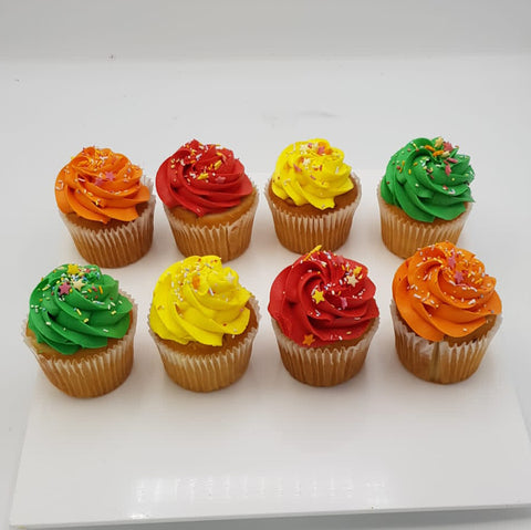 Assorted Coloured Cupcakes