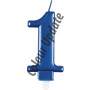 Number 1 Blue Candle