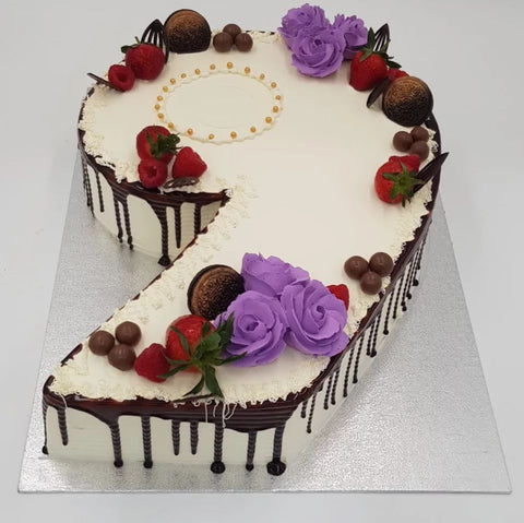 Number 9 With Purple Rose