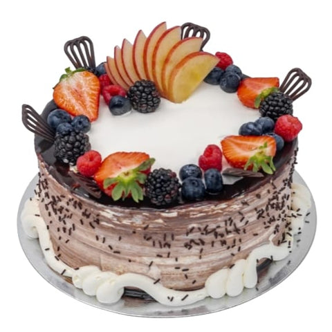 Fruit and Chocolate Elegance Cake