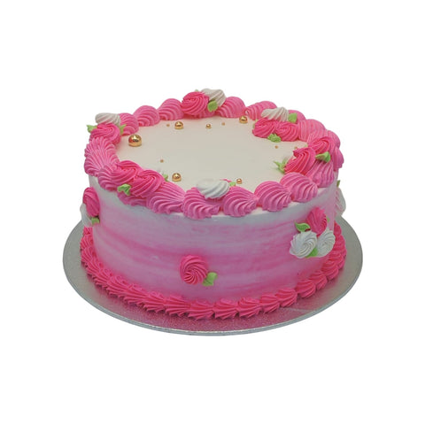 Pink Swirl Vegan Cake