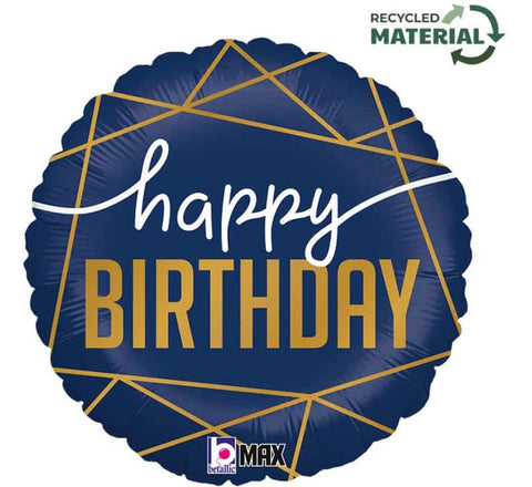 NAVY BIRTHDAY FOIL BALLOON(Helium)