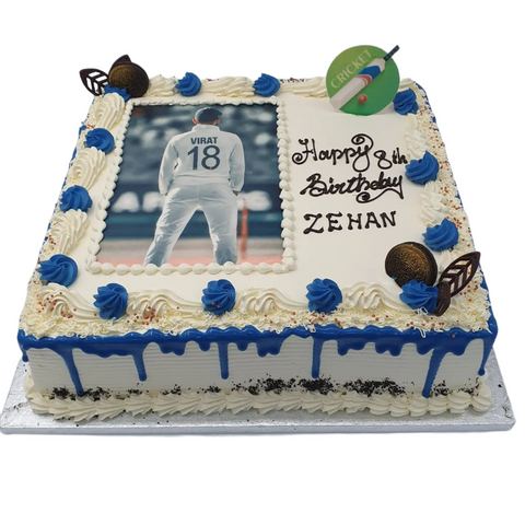 Blue Theme Picture Cake