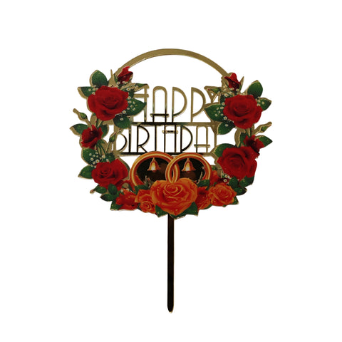 Flower Ring HBD Topper