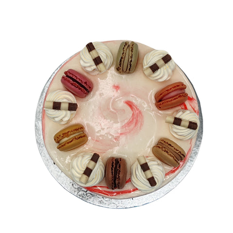 Pink Marble Round Cake