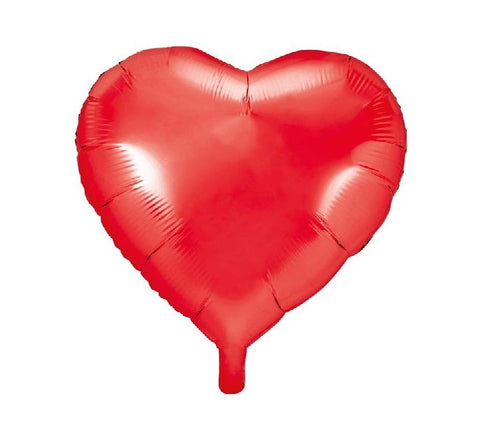 RED HEART FOIL BALLOON HEART (Helium)