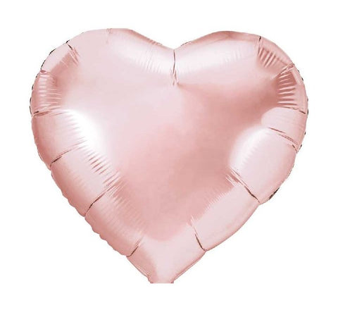 ROSE GOLD HEART FOIL BALLOON (Helium)
