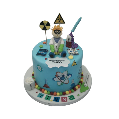 Scientist Themed Cake