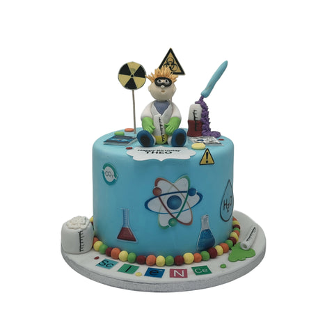 Scientist Themed Cake