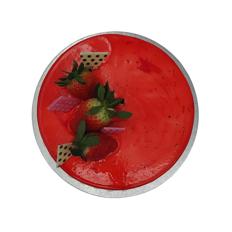 Strawberry Flavour Gel Cake