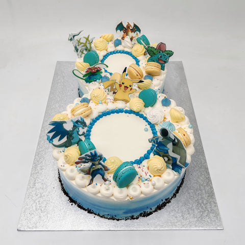 Number 8 With Characters Cake