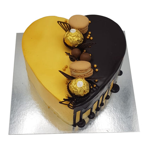 Golden Heart Cake