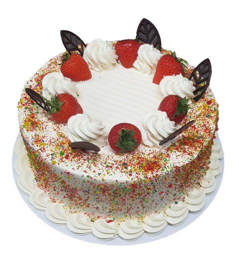 Rainbow Round Cake