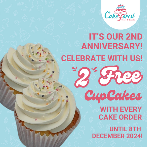 Celebrating 2 Sweet Years of Cake Forest: Thank You for Being Part of Our Journey! 🎉