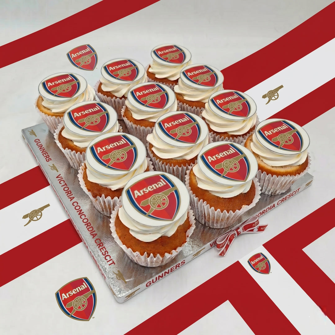 Arsenal Football Club Cupcakes – Cakeforestlondon