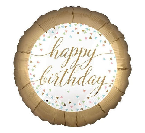BDAY PASTEL CONFETTI FOIL BALLOON(Helium)