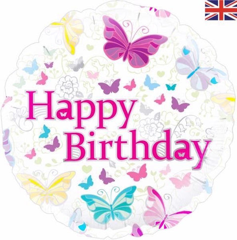 BUTTERFLY HAPPY BDAY FOIL