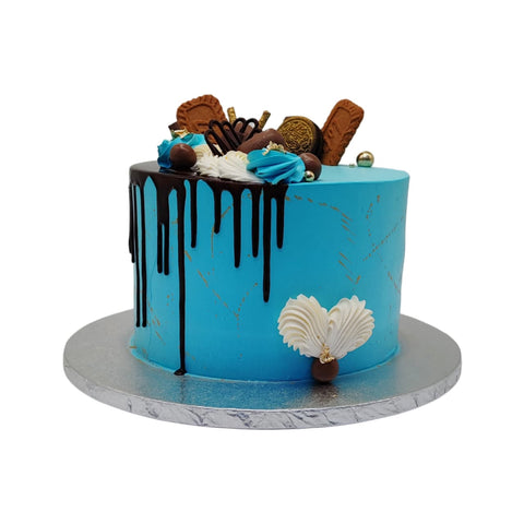 Blue Bliss Pinnacle Tower Cake