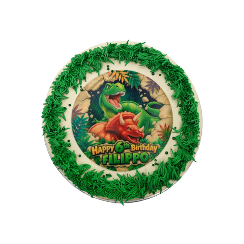 Dino Garden Cake