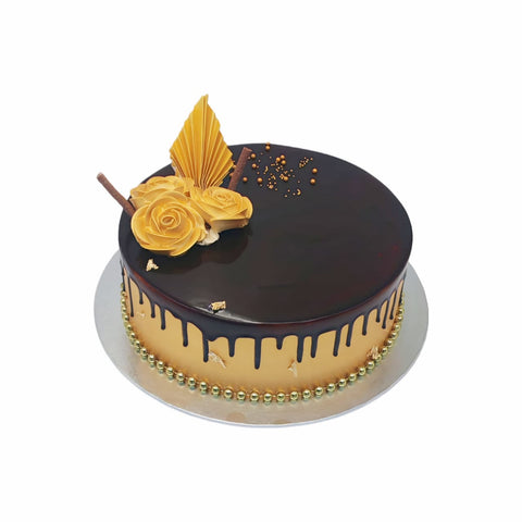 Golden Bloom Bliss with with Golden FLowers straight