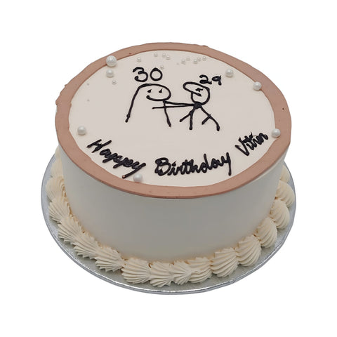 Happy Scribble Treat Cake