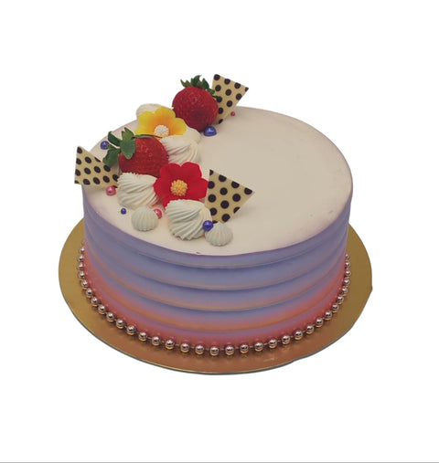 Velvet Bloom Celebration Cake