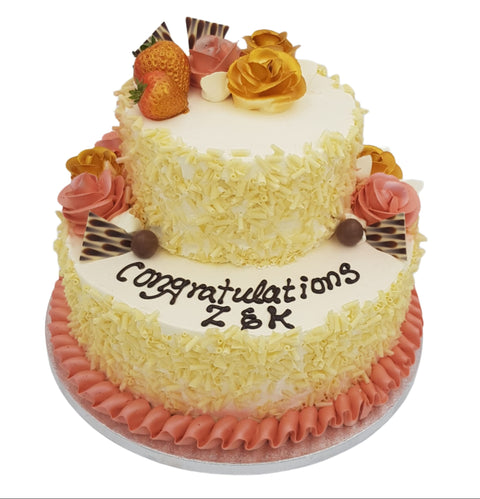 Luxe Bloom Tower Cake