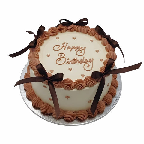 Mocha Ribbon Cake