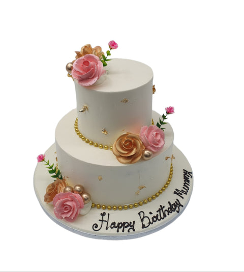 Petal & Pearl Charm Cake