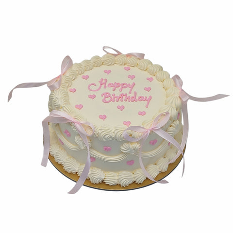 Pink Heartfelt Birthday Cake