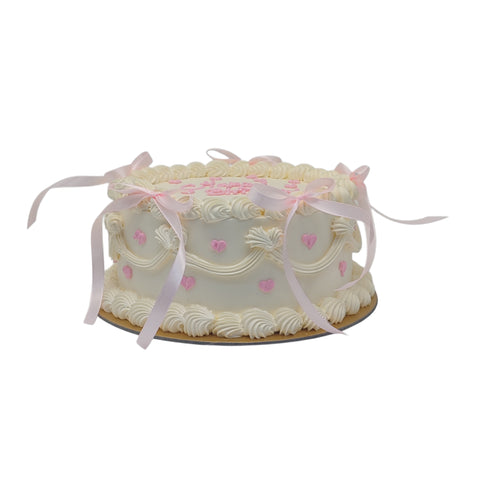 Pink Heartfelt Birthday Cake