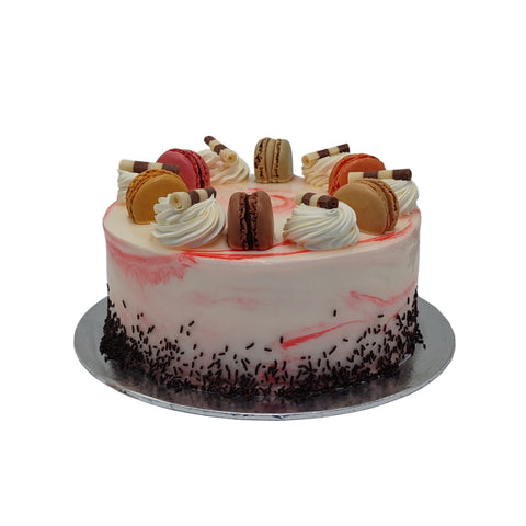 Pink Marble Round Cake