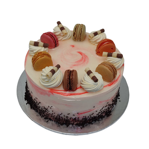 Pink Marble Round Cake