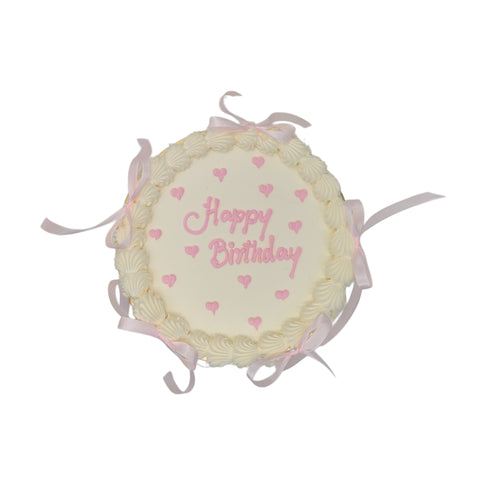 Pink Heartfelt Birthday Cake