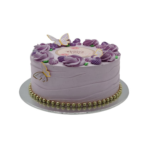 Purple Petals of Love cake