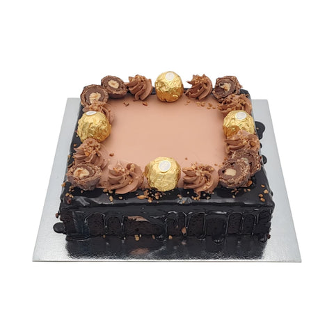 Brownie With Ferrero Rocher