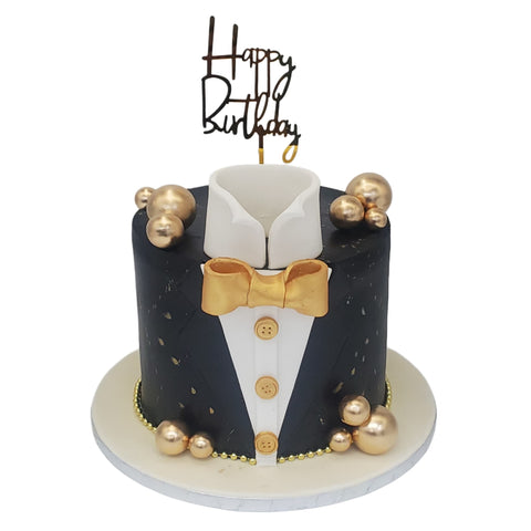 Tuxedo Formal Birthday Cake