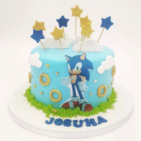Sonic Hedgehog Birthday Cake