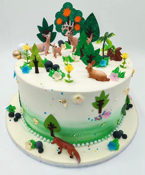 Forest Themed Cake