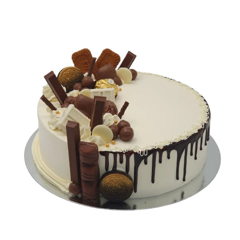 Assorted Chocolate Drip Cake