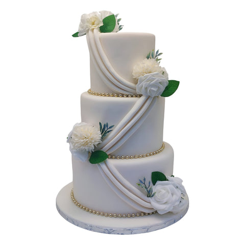 White Orchid Majesty Cake