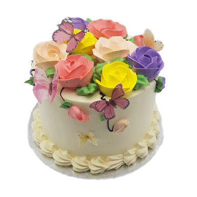 Flower Round Cake