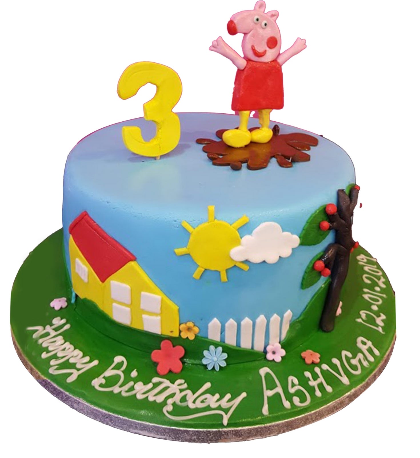 Peppa Pig Photo Cake for Boys & Girls Birthday | FaridabadCake