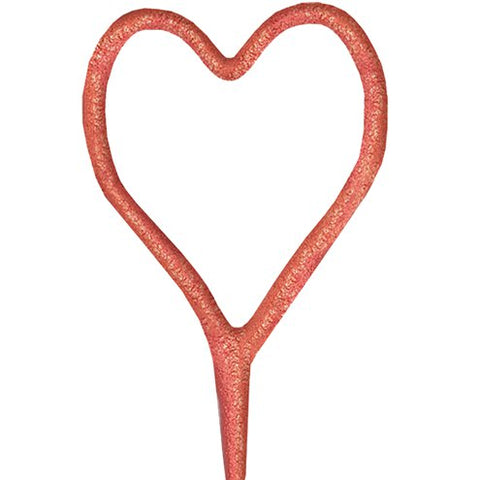 Rose Gold Heart Sparkler Candle - 17.8cm