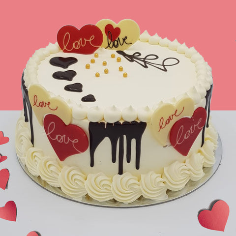 Vanilla Valentine Cake