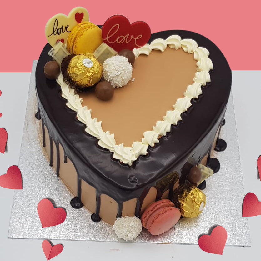 Chocolate Heart Valentine Cake – Cakeforestlondon