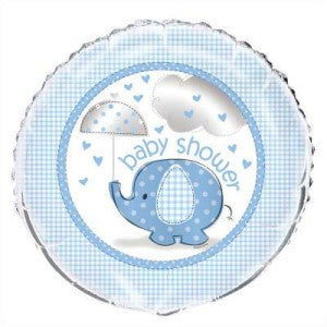 Blue Baby Shower Balloon - 18" Inflated